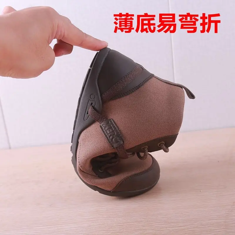 Winter outdoor shoes lace-up non-slip wear sports casual hiking boots men's warm shoes mid-top men's hiking boots