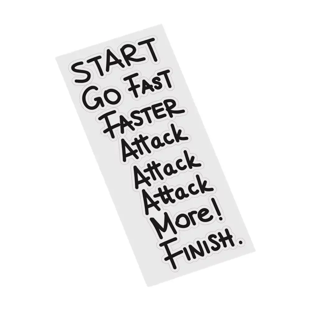 DIY-Fahrradaufkleber für Fahrradrahmen und Lenker „Go Fast, Attack More“ wasserfester, dekorativer Motivationsaufkleber F5K1