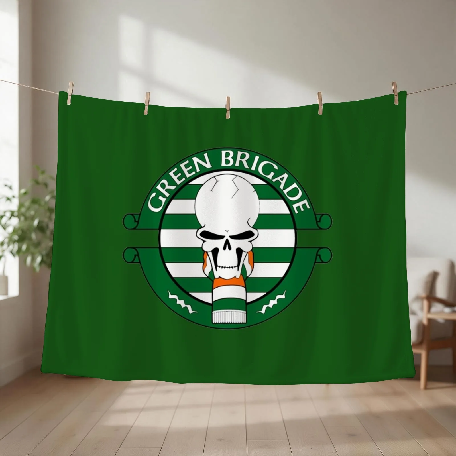 green brigade Throw Blanket Plaid Sofa valentine gift ideas Decorative Sofa Blankets