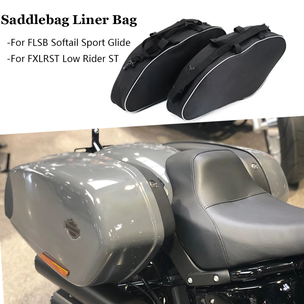 Hard Saddlebag Luggage Liners Tour Pack Soft Liner Bags For FLSB Softail Sport Glide FXLRST Low Rider ST 2022