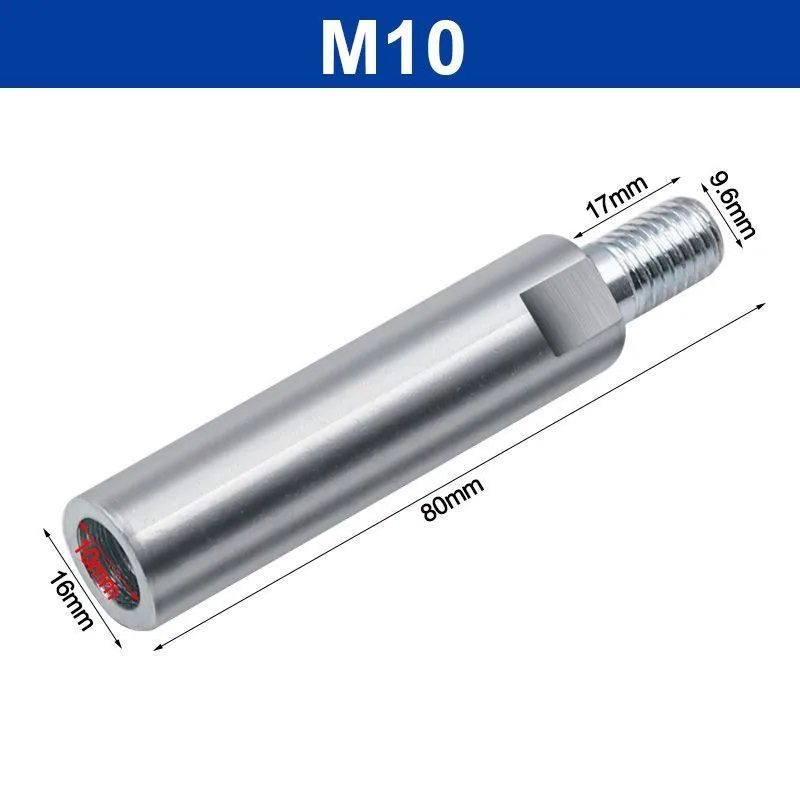 1 Set Angle Grinder Extension Shaft, 80mm Extension Rod Set, Polishing Machine Adapter, Rotary Extension Shaft