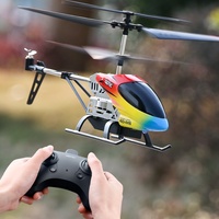 M5 Mini RC Drone Altitude Hold RC Helicopters with Gyro 3.5 Channel Aircraft  LED Light Indoor Flying  Toy Gift Children Toys