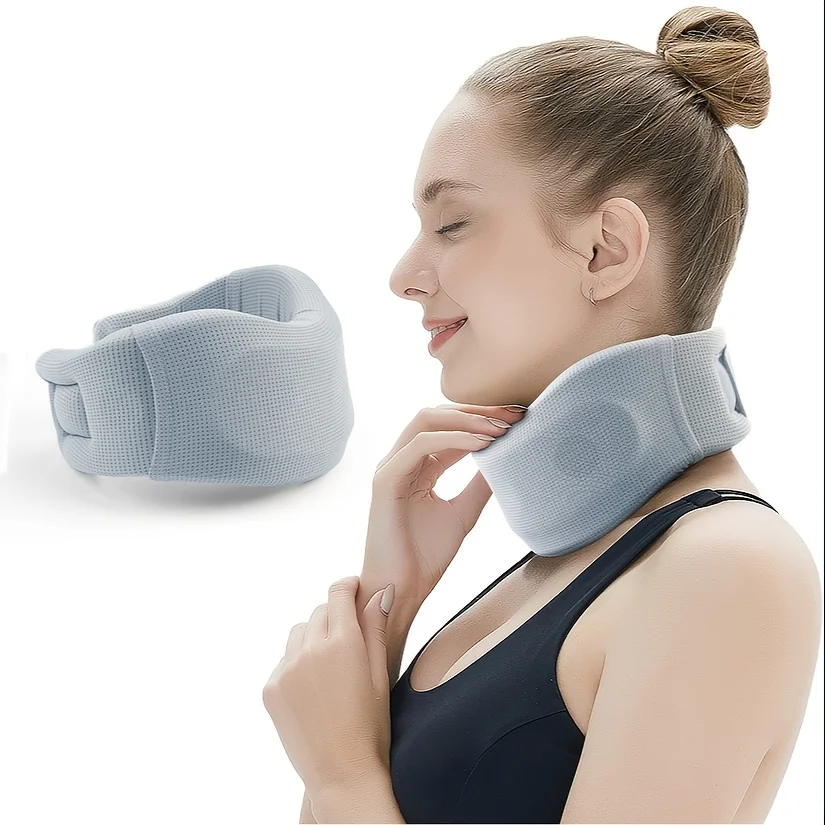 1pc Neck Brace Cervical Collar - Neck Support Brace For Sleeping, Soft Foam Wraps, Keep Vertebrae Stable And Aligned For Cervica