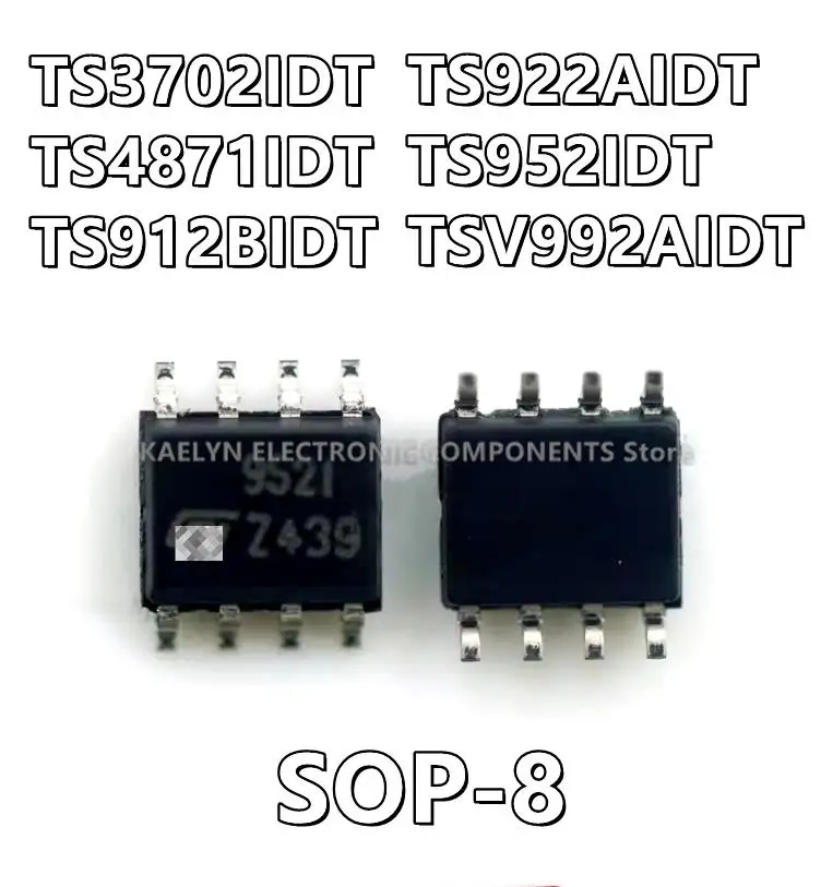 10Pcs/lot TS3702IDT TS3702I TS4871IDT TS4871I TS912BIDT TS912BI TS922AIDT TS922AI TS952IDT TS952I TSV992AIDT TSV992AI SOP-8