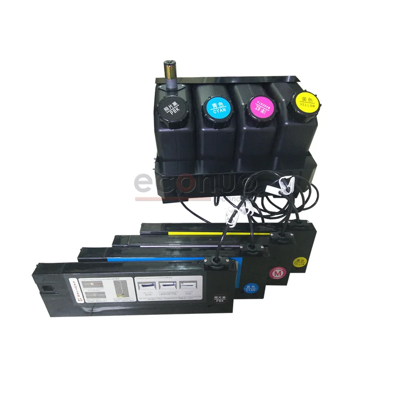 5 Colors UV Ink Tank Bulk Ink Tank System With Level Sensor With Motor of White Ink Tank  for UV mutoh roland printer