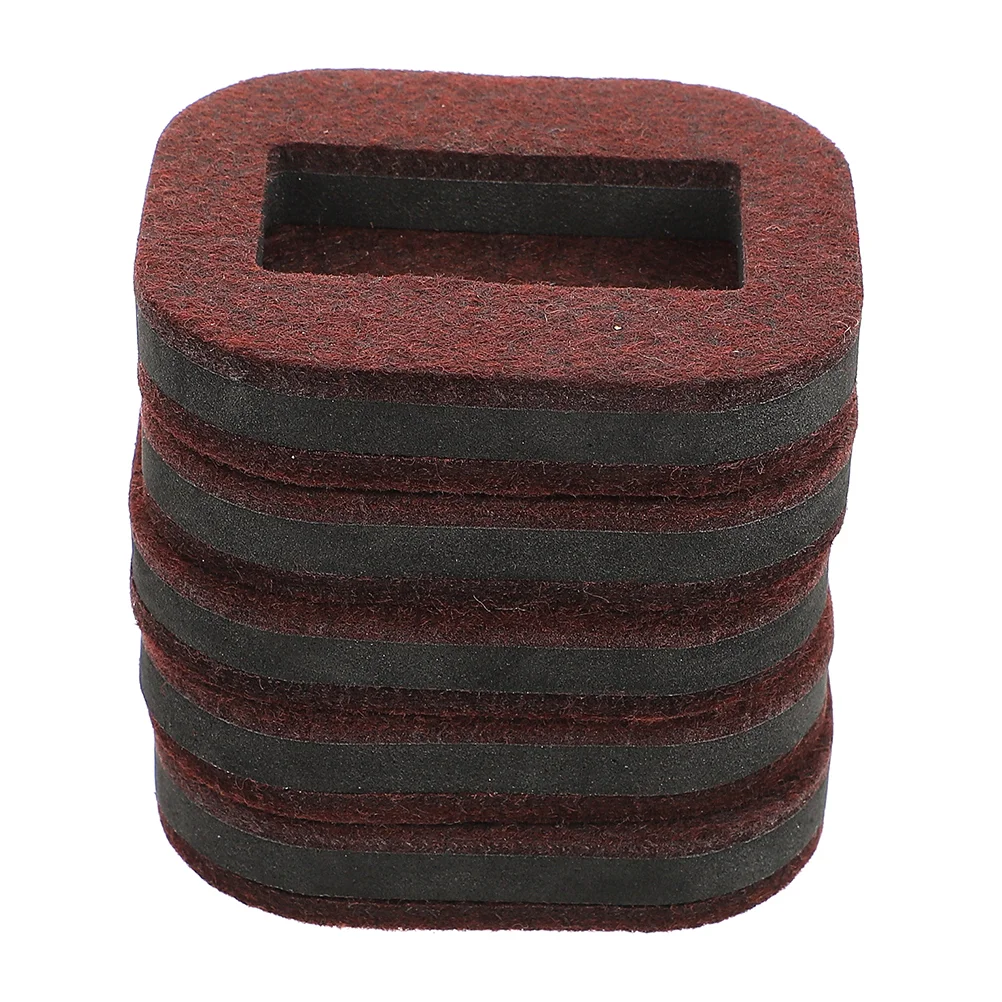 

5 Pcs Roller Fixing Pad Chair Caster Anti Sliding Furniture Felt Cups 84X73X17CM Brown Fixed