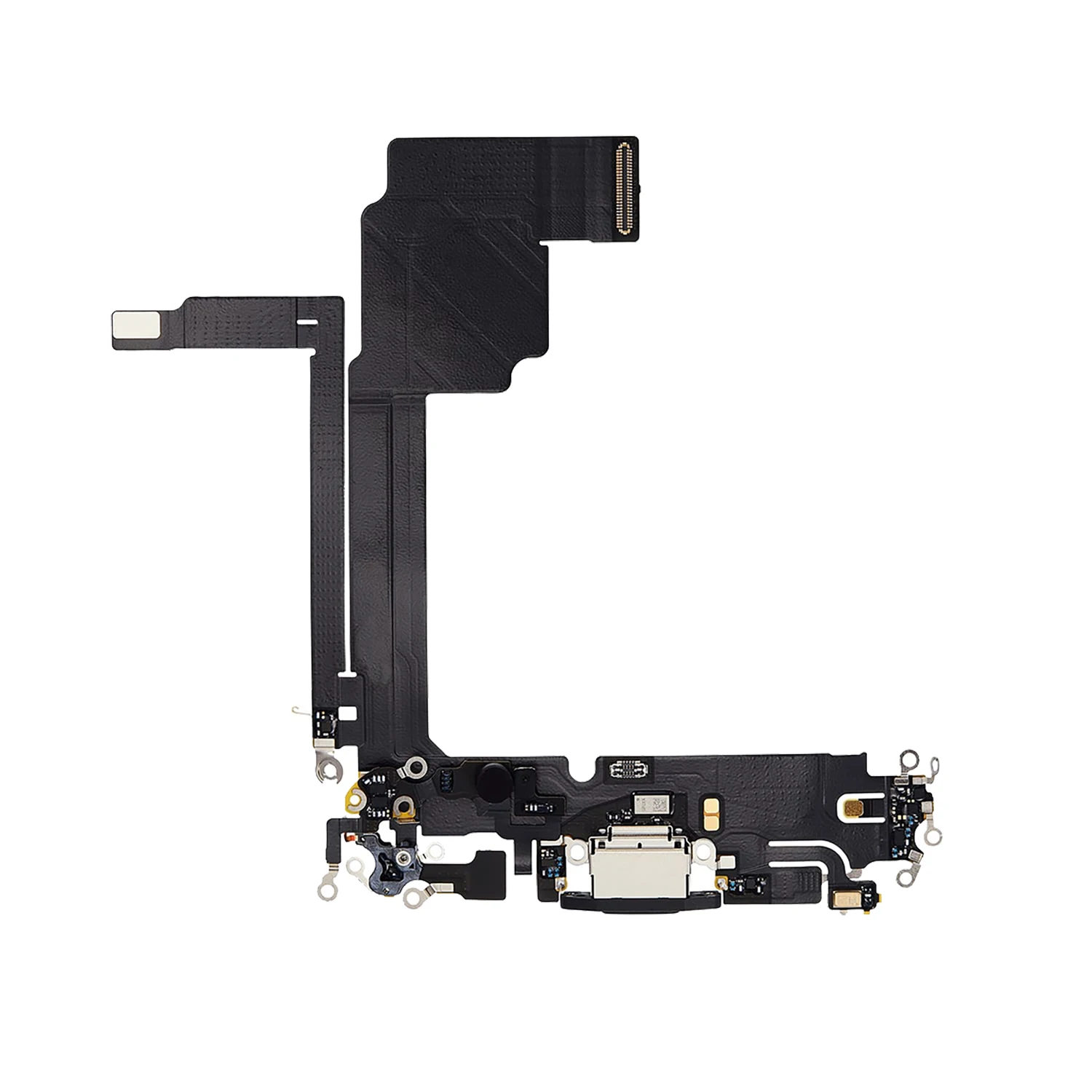 Charging Port Flex Cable for iPhone 15 Pro Max (A2849, A3105, A3106, A3108, A3110), Without Repair Assembly