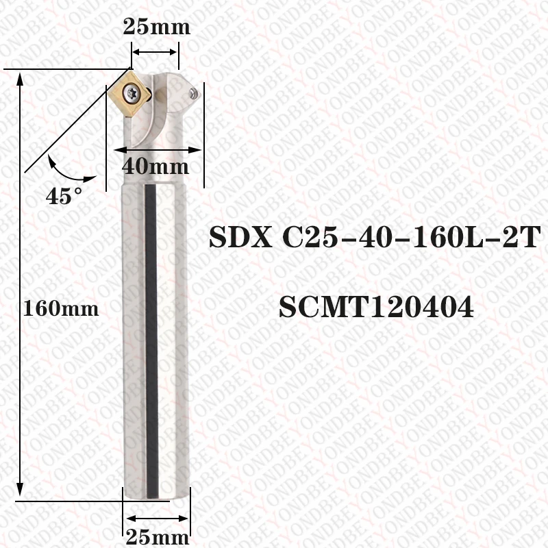 BEYOND SDX NNK SPK 45 KM12 Milling Cutter Internal And External Chamfering Knife use Carbide Inserts SCMT TNMG SEKT SEHT Endmill