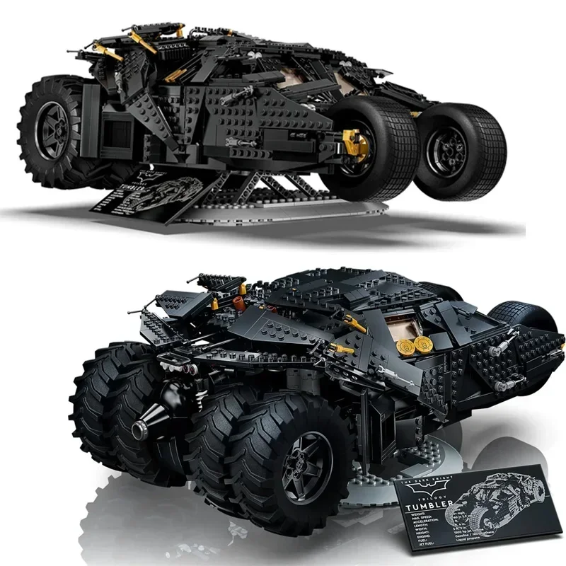 2049PCS Pellets Bricks The Batmobile Tumbler BatPod Motorcycle Set Model Building Blocks Boys 76240 Gifts Kids Toys