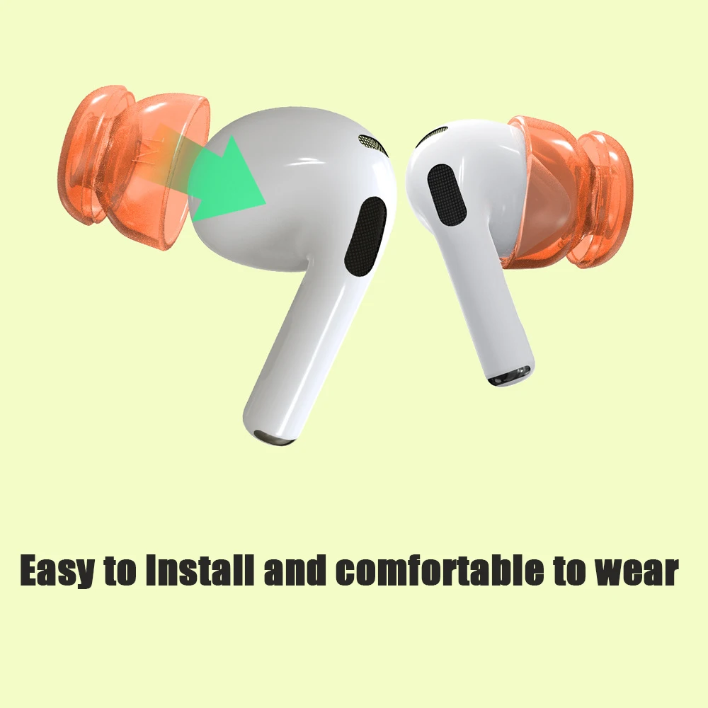 Per Airpods 1 2 3rd Custodia antipolvere sostituibile Auricolare Bluetooth Copertura antipolvere Sport Auricolari Suggerimenti per le orecchie TPU Custodia antigoccia Auricolare
