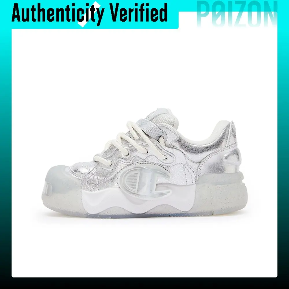 Champion AutoSkate V1 Low top Skateboard Shoes Women's Silver U4AFCTW05B1
