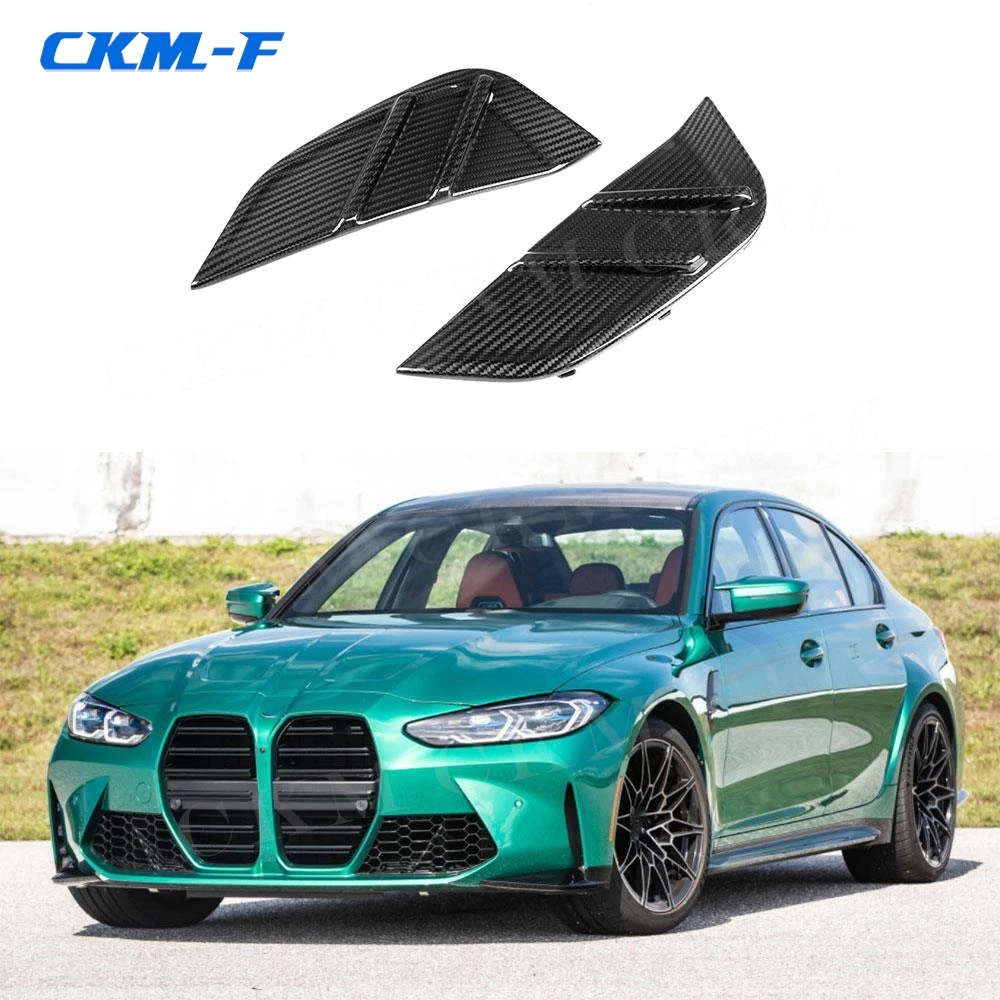 

MP Style Front Side Fender Air Vent Covers Trims For 3 Series G80 M3 4 Series G82 G83 M4 2021+ Dry Carbon Fiber Fender Trim