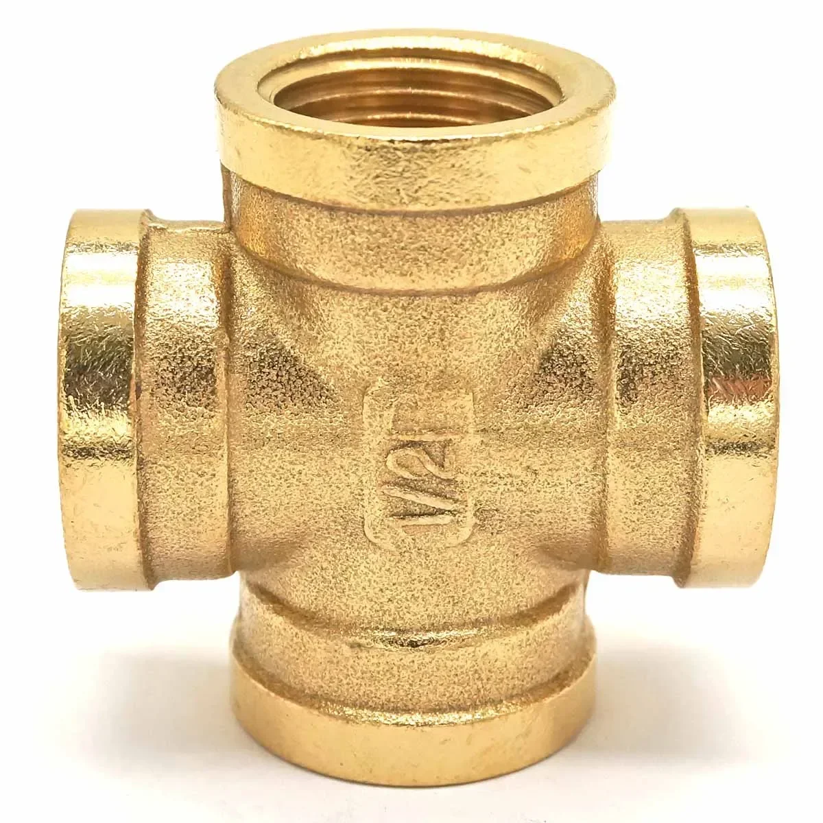 

1/8"-3/4" BSP Female Brass Equal Cross 4 Ways Pipe Connector Fitting Coupler