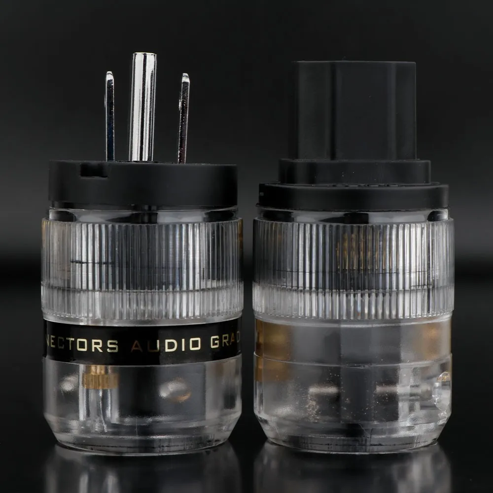 Preffair Gold/Rhodium Plated Audio grade US Power Connector US AC Power plug Female Power Plug