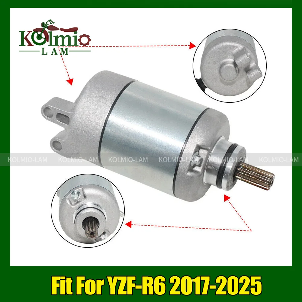 

Подходит для стартера двигателя мотоцикла YAMAHA YZF-R6 2017-2025 YZF R6 2018 2019 2020 2021 2022 2023 2024