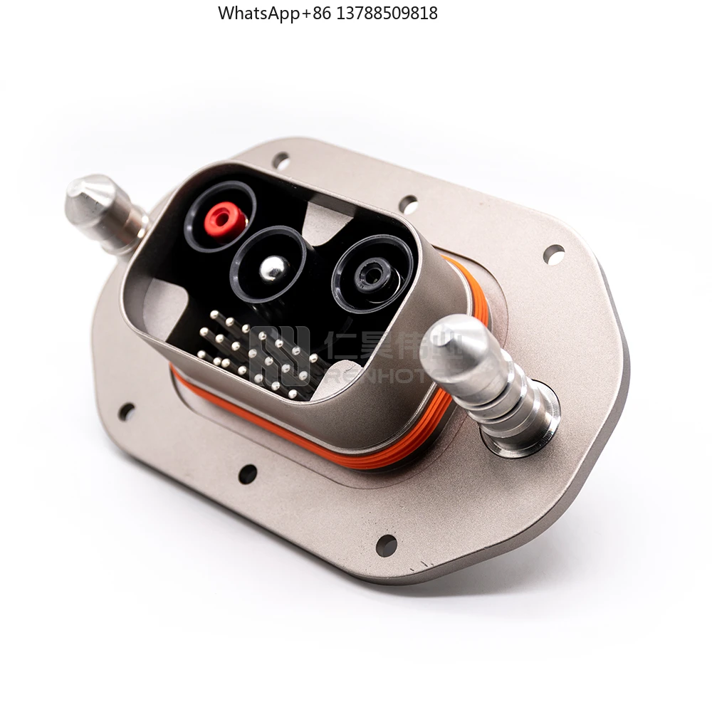 

Разъем для быстрой замены аккумуляторов IP67, высоковольтный 750В / 250А, для кабелей 35-70 мм², для подключения к автомобилю и аккумулятору
