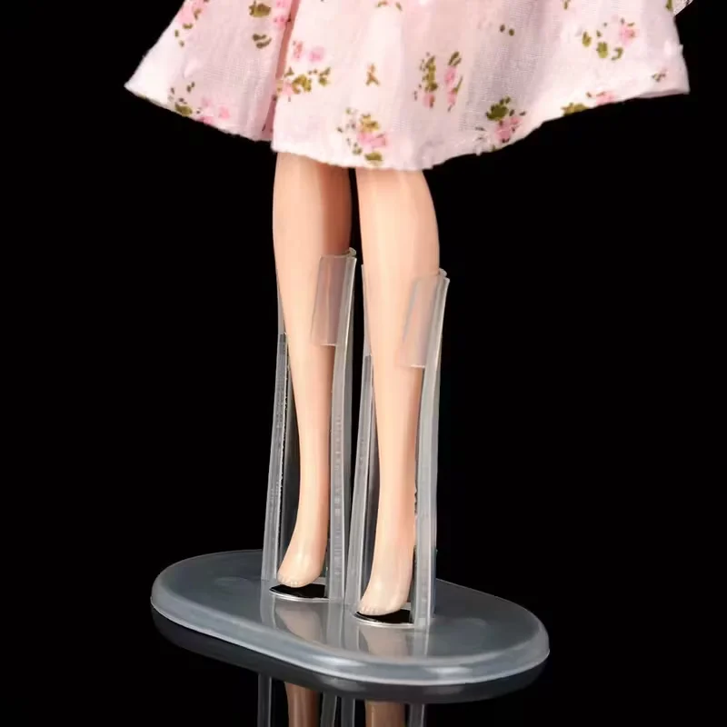 Transparent Display Stand Accessory 30 Cm Upright Base Barbie Doll Display Stand  Sturdy Display Stand For Dolls Figurines view 5