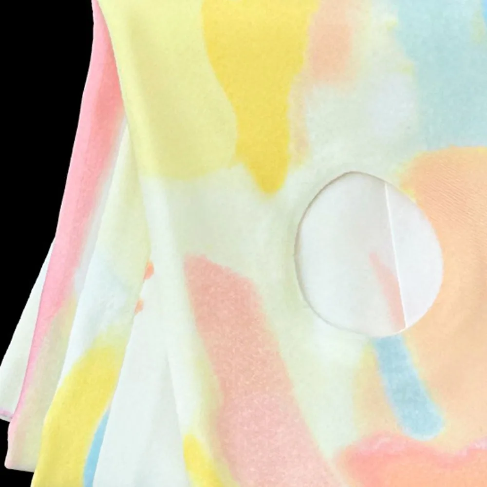 Mangas de seda de hielo coloridas para niña, mangas de protección solar holgadas Anti-UV, manga de brazo de ciclismo sin costuras a la moda para verano