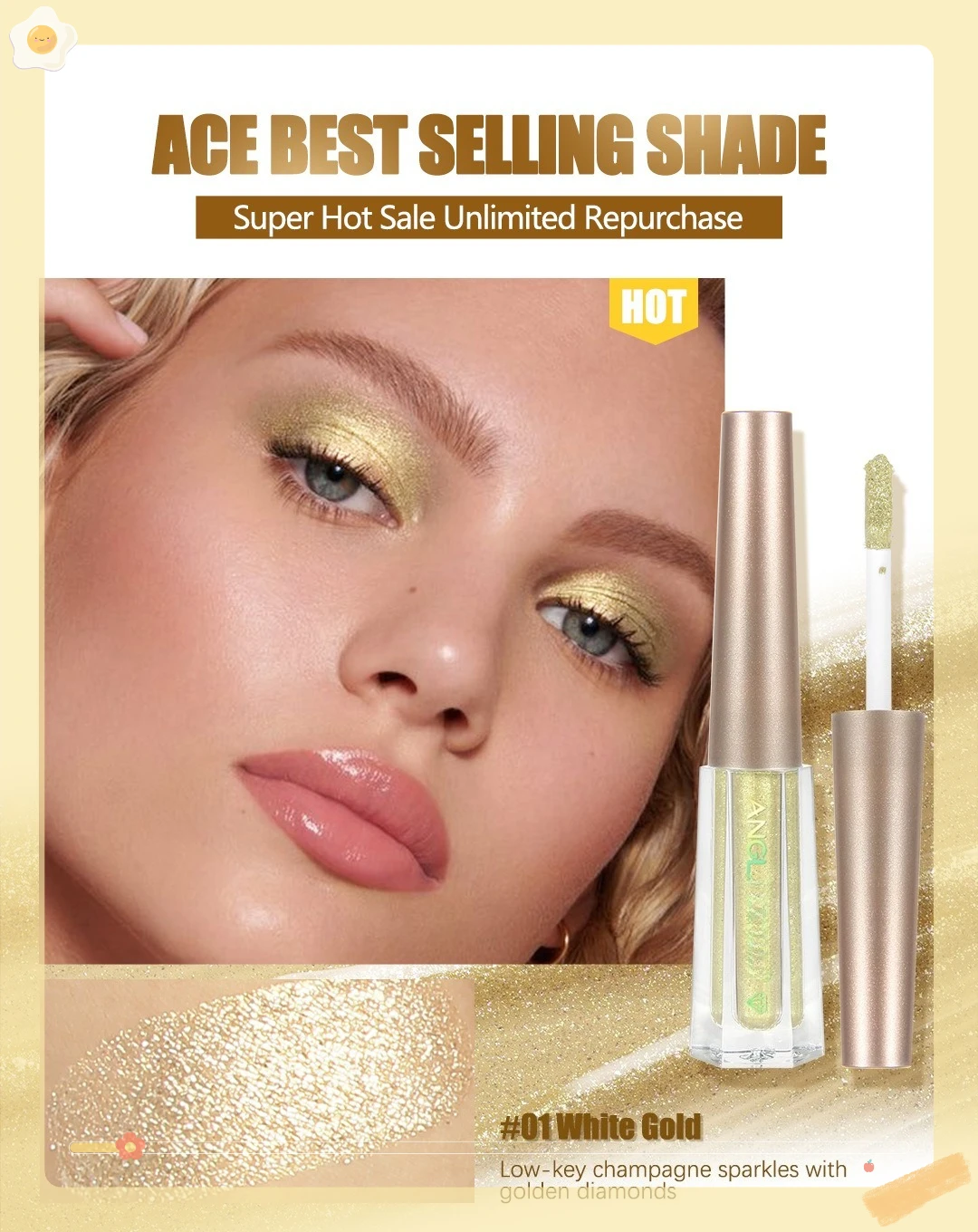 @**ظلال عيون سائلة مكونة من 17 لونًا مع بريق لامع وألماس لامع لمكياج الأداء #4