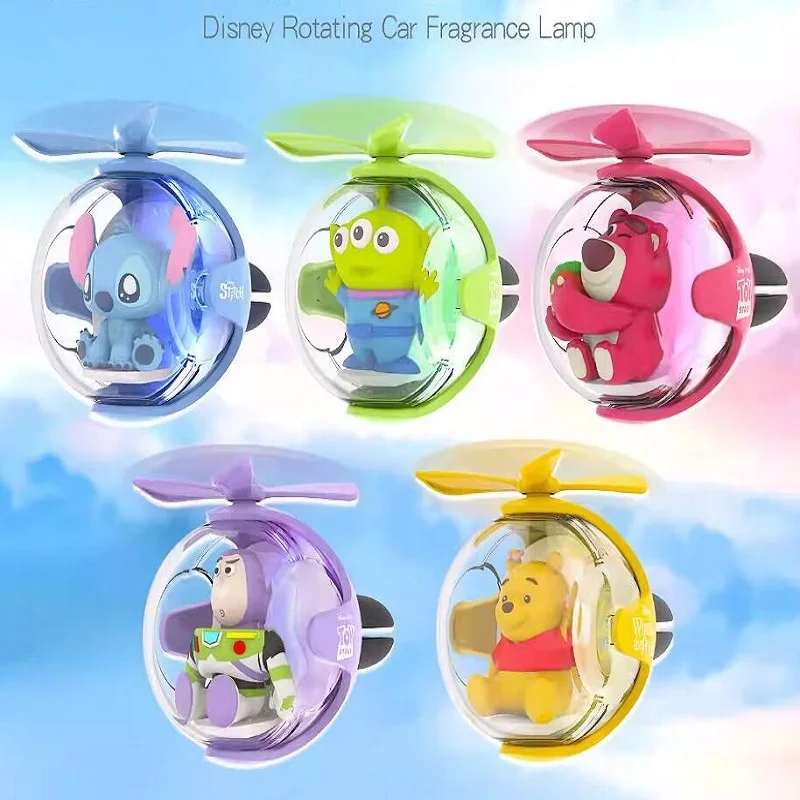 

Фигурка летающего шара Disney Stitch & Winnie The Pooh — освежитель воздуха для автомобиля, декор вентиляционного отверстия и светодиодный светильник для всех возрастов