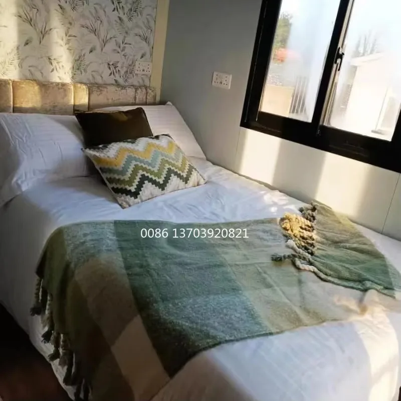 منزل جاهز 40 قدم 20 قدم حاوية منزلية 2 غرفة نوم منزل صغير قابل للطي حاوية قابلة للتوسيع منزل قابل للطي منزل مسبق الصنع #5