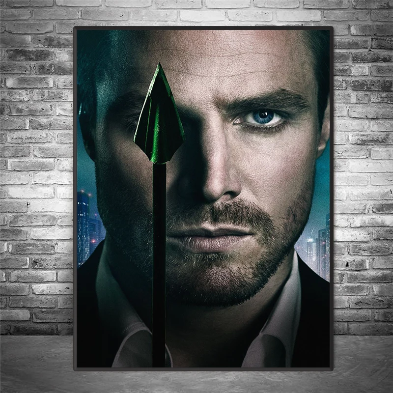 Arrow TV Series Posters Character Canvas Painting Print Wall Art Pictures for Modern Club Living Room Bedroom Home Decoration