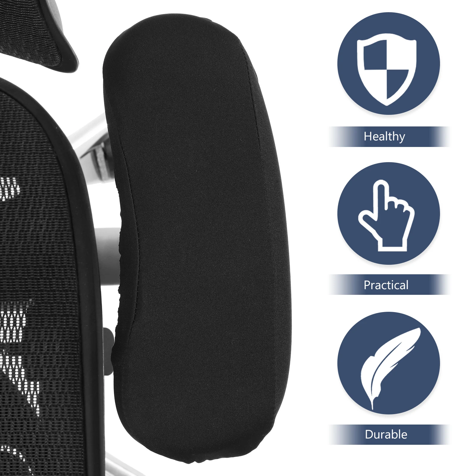 

1Pair Chair Armrest Covers Flexible Removable Arm Protector for Computer Gaming Office Chair Arm Pads Armrest Covers for Chairs