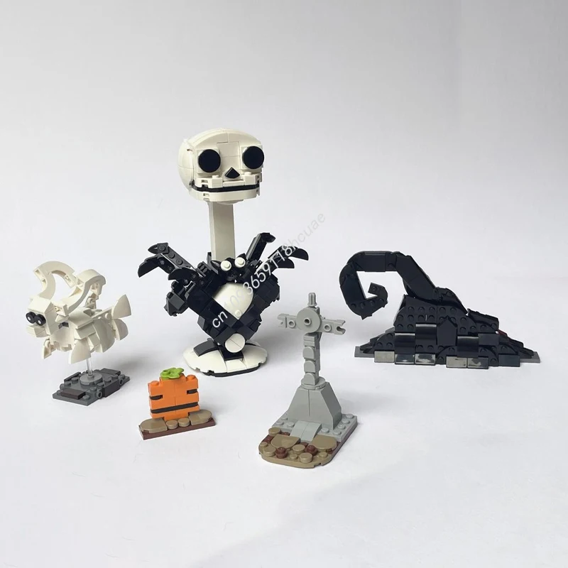 

432pcs MOC The Nightmare Before Jack Skellington Bust nan Model Building blocks idea Brick creative Kids toys Christmas gifts
