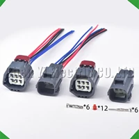 Conectores automotrices de 6 pines, enchufe de bomba de combustible eléctrica, arnés de cables de combustible electrónico resistente al agua 7282-5553-10 7283-5553-10