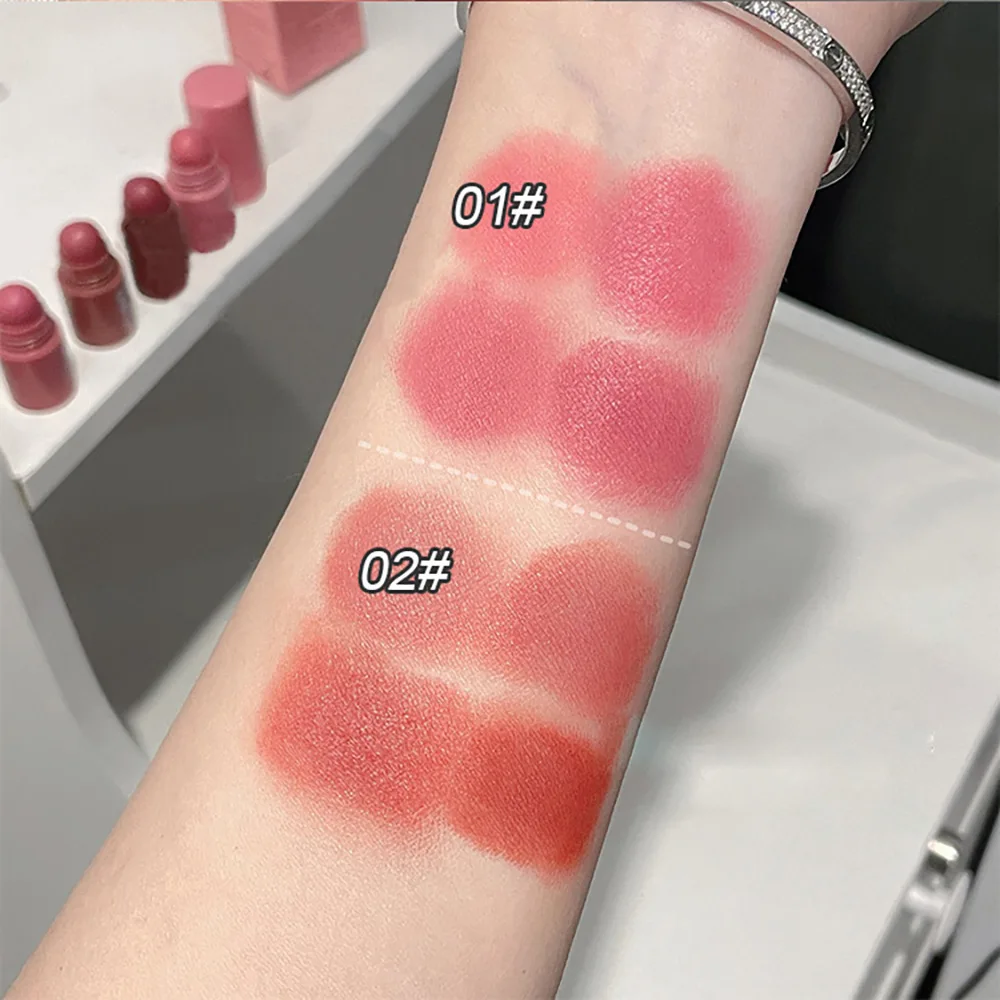 Gege Bear 4 in 1 Velvet Matte Crayon Lipstick Super Stay Makeup Pink Red Long Wear Waterpoof Non-Stick Cup Tiny Lip Stick