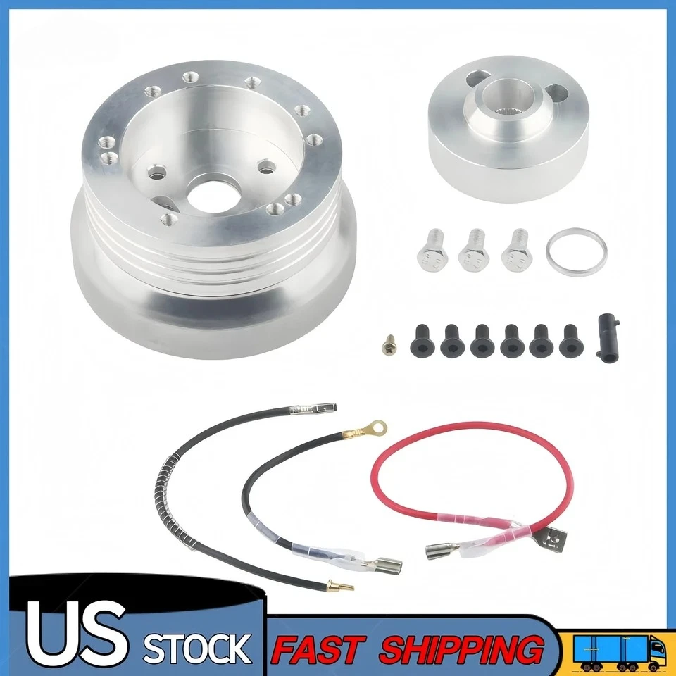 

5 & 6 Hole Steering Wheel Polished Hub Adapter for GM Chevy Flaming River Ididit Car Accessories Shipping from US
