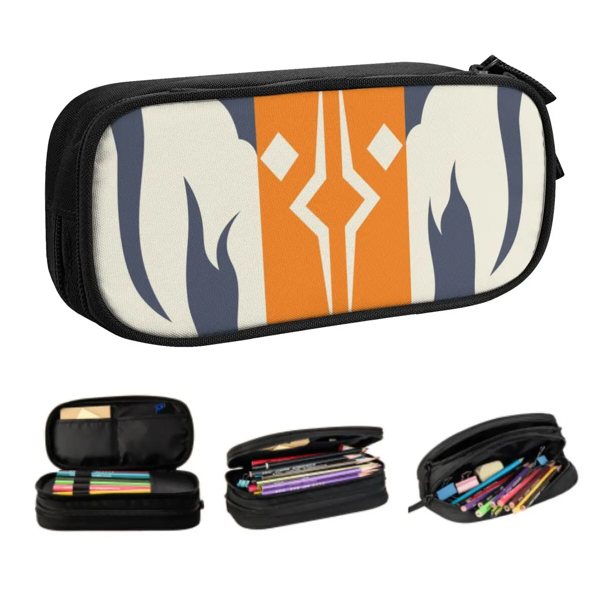 حالات أقلام رصاص مخصصة كورية Fulcrum Ahsoka Tano للأولاد والبنات ، حروب الخيال العلمي ، برنامج تلفزيوني ، تخزين كبير ، صندوق أقلام ، حقيبة ، إكسسوارات مدرسية