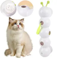 Caterpillar Interactive Cat Toy Motion Activated Kitten Toy Rechargeable Automatic Cat Toy with Tail for Bored Indoor Cats