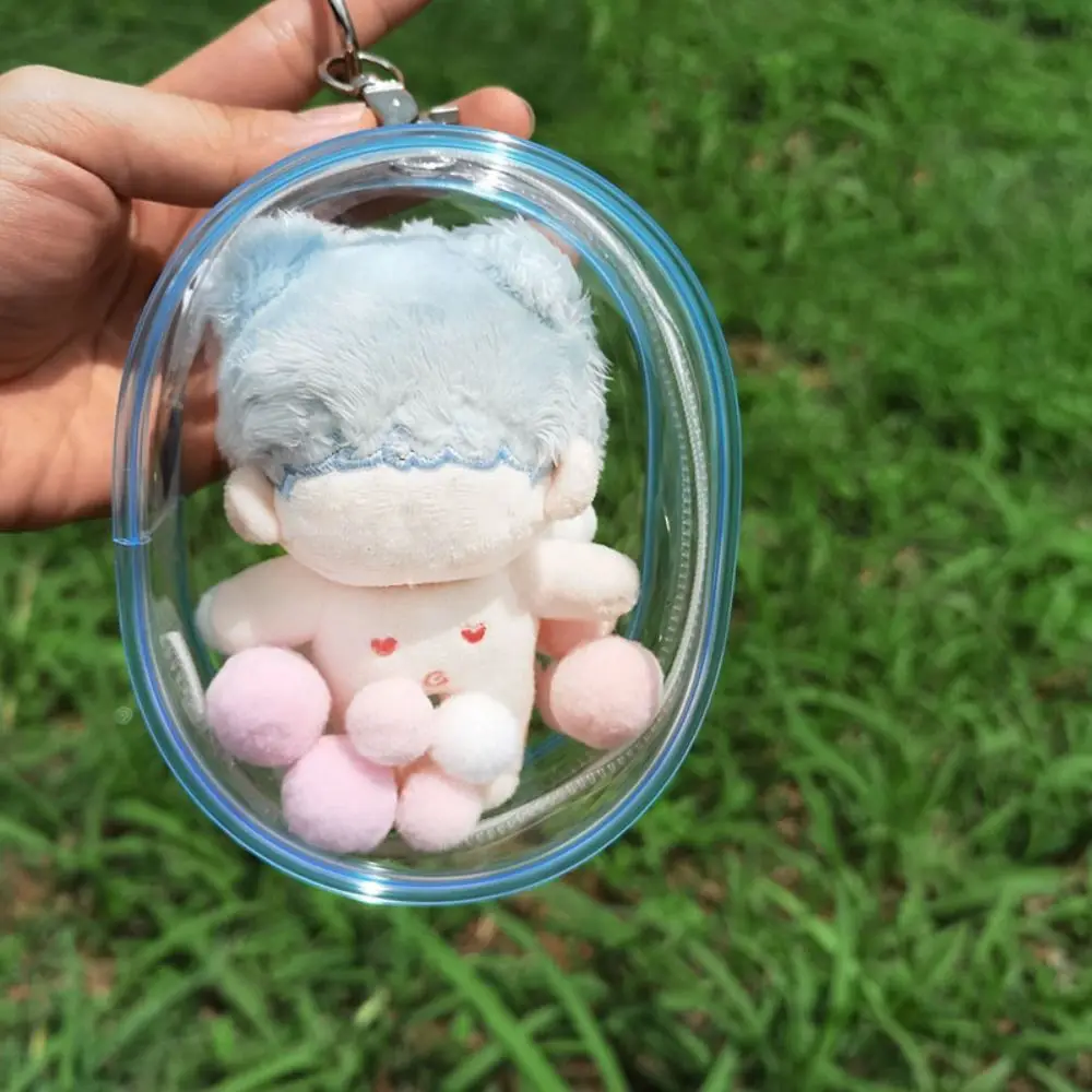 Transparent Clear Outdoor Bag Gift 10cm Doll Accessories Storage Case Bag Decoration Mini Doll Display Box