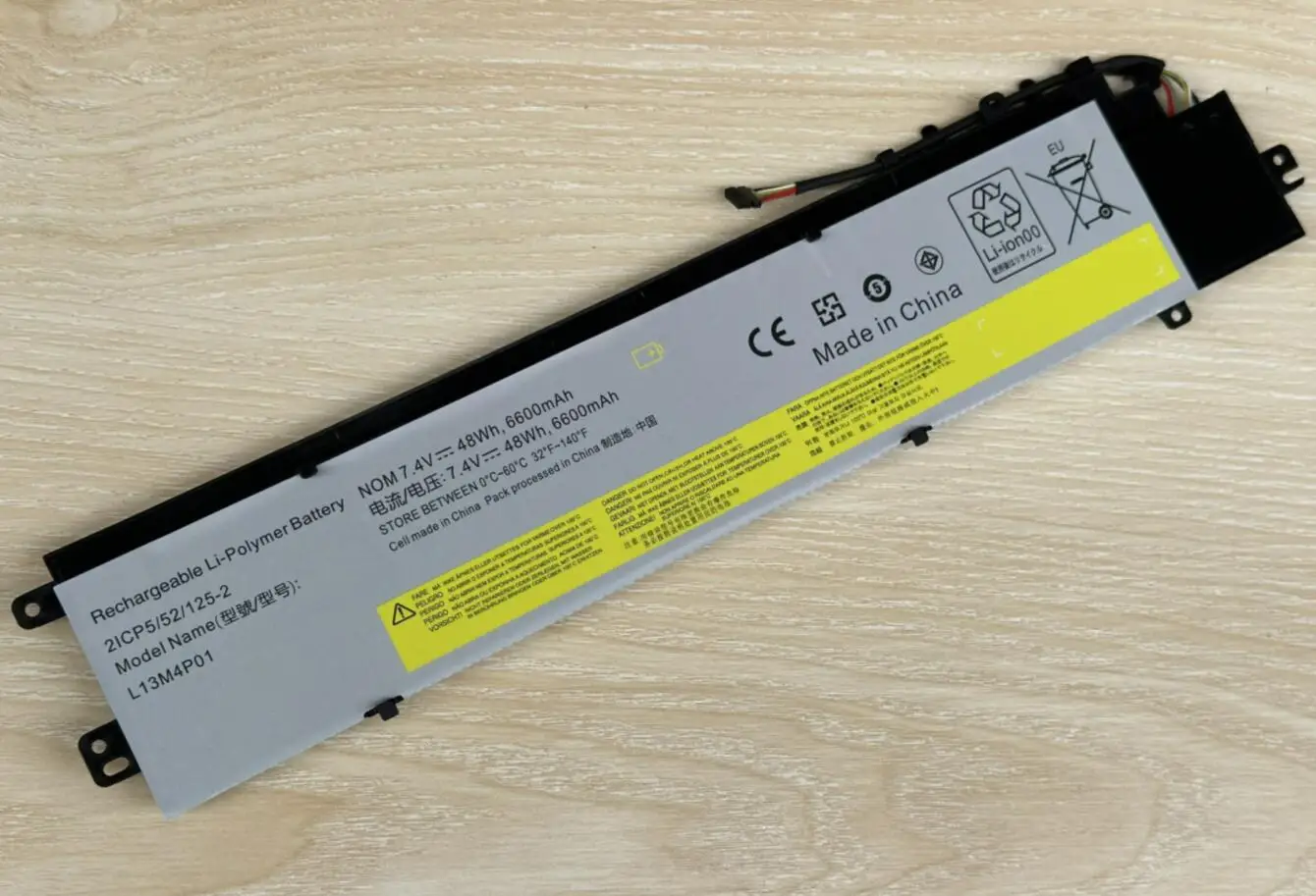 Imagem -04 - Bateria para Lenovo 7.4v8.v 6486mah 48wh L13m4p01 Y4090 Y4070 S41-70-ise S41-70-ith S41-70am-ith L13c4p01 L13l4pise