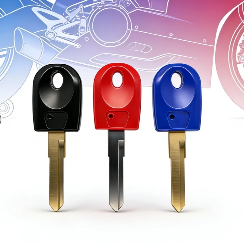 For Ducati Motorcycle Key Blank Uncut with Transponder Chip for 748 749 848 999 1098 1198 Monsters S2R S4R ST3