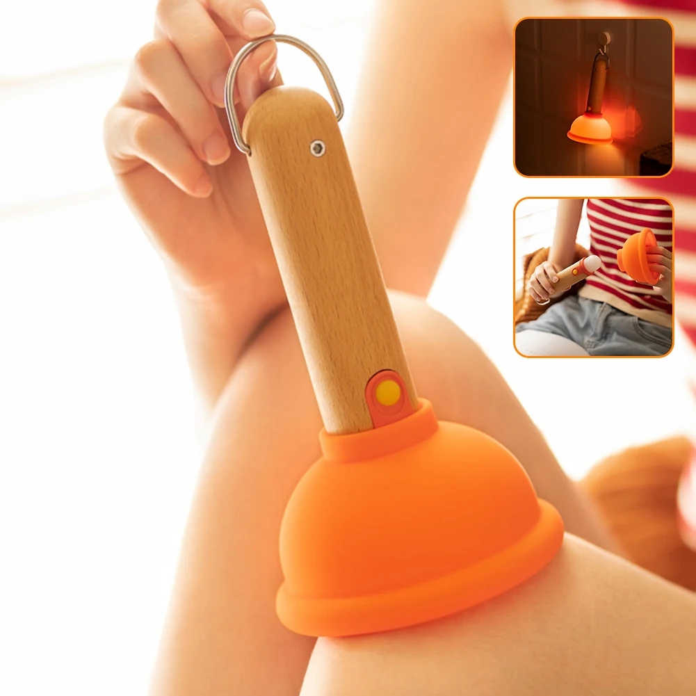 Mini Plungers Funny Night Light Portable USB Silicone Baby Sleep Aid For Living Room Bedroom Bedroom