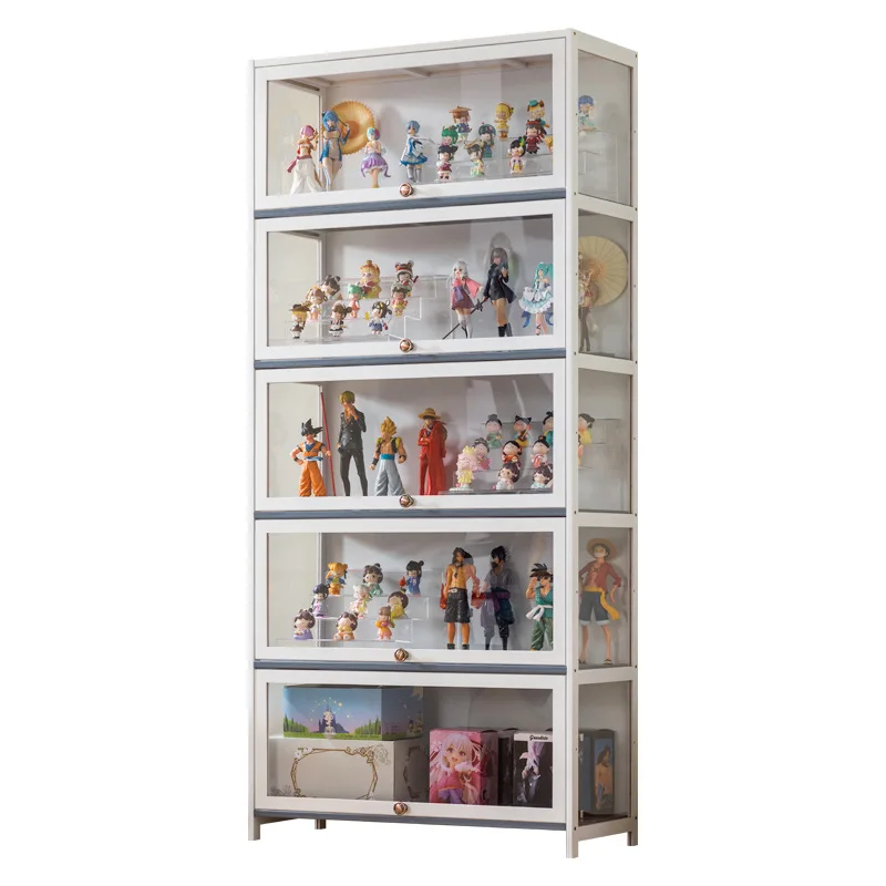 High definition acrylic figurine building block display cabinet, model toy storage cabinet, transparent storage cabinet view 5
