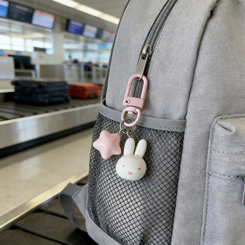 

3 шт., хит продаж, брелок со звездой из мультфильма Miffy, милый креативный изысканный рюкзак с пятиконечной звездой, подвеска, брелок для ключей, подарки