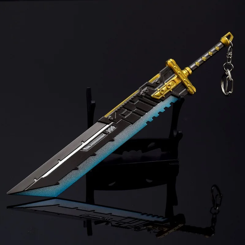 Apex Heirloom Weapon FF7 Remake Cloud Buster Sword Game llaveros de Metal, modelo de espada, colecciones periféricas, muñecas, juguetes, regalos, 21cm