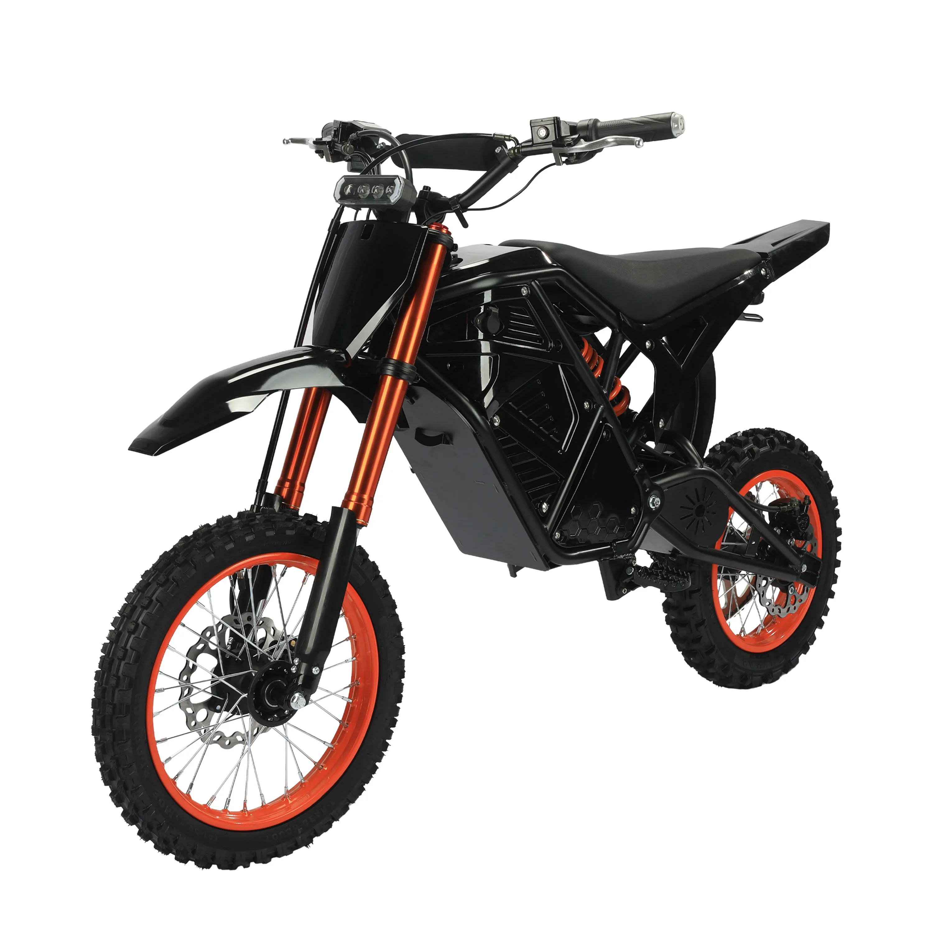 Qlife Vela E5 Electric Dirt Bike for Teens Adults, 3500W Peak Mid-Drive Motor, 37MPH Electric Motorcycle with 48V 23Ah Battery, Full Suspension