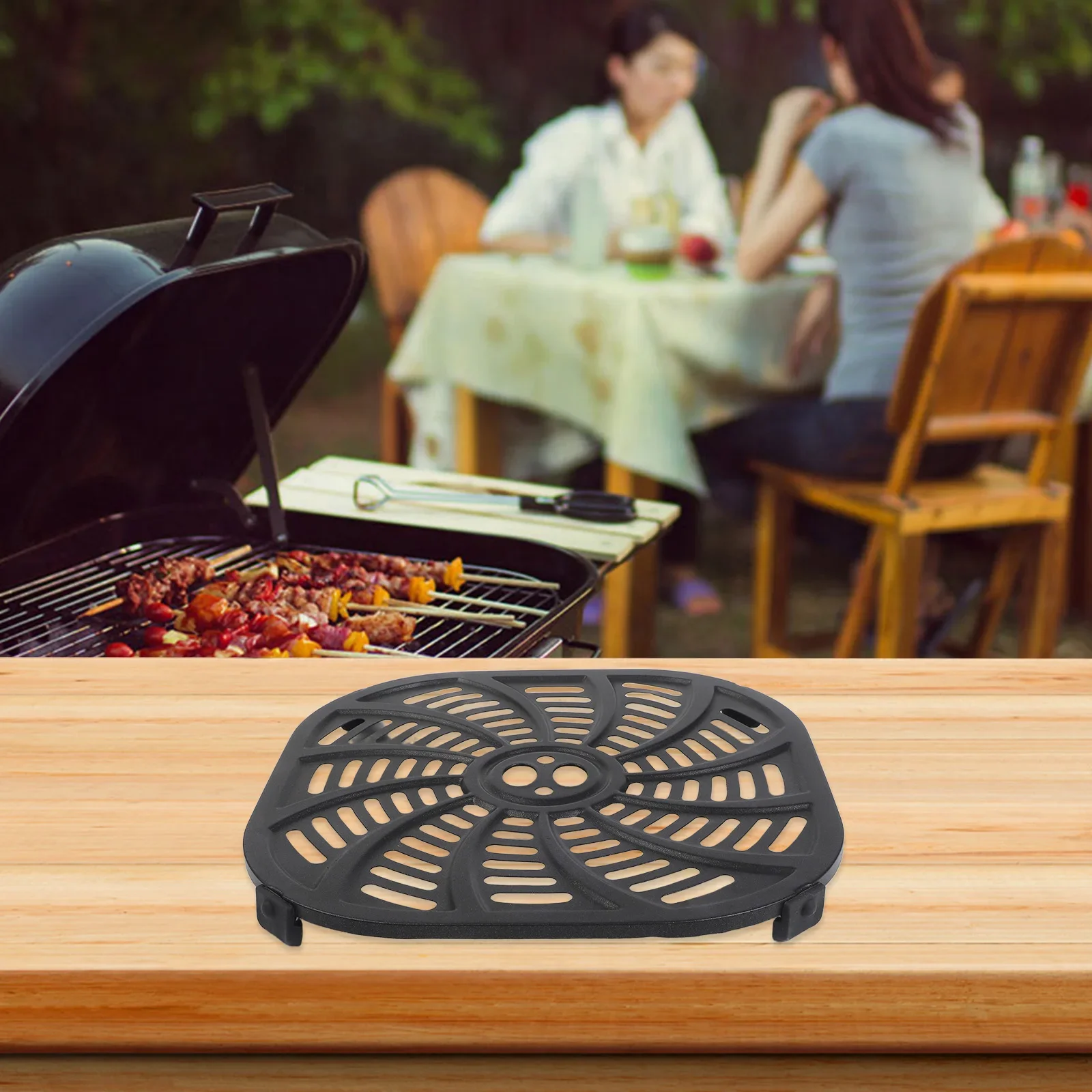 Air Fryer Accessory Air Fryer Crisper Plate Easy To Clean Design Heat Resistant Grill Plate Multifunctional Cooking Appliance