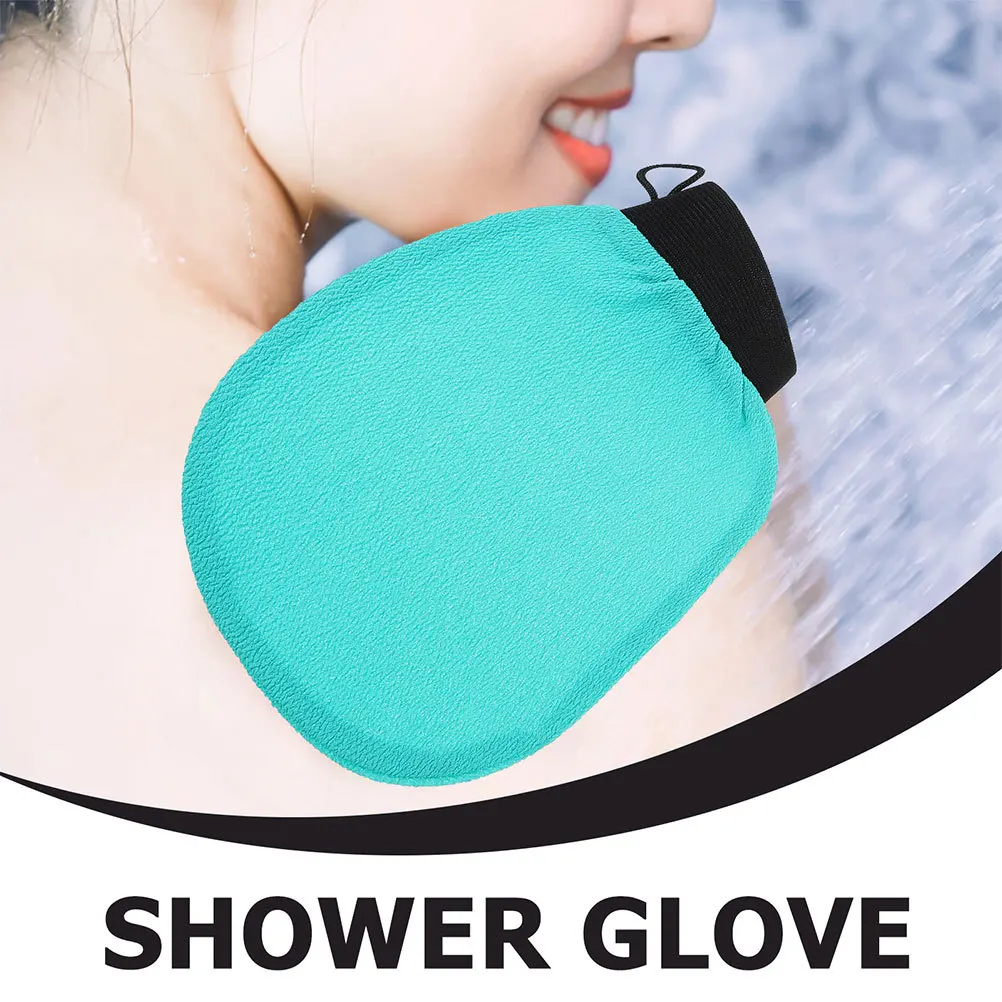 Exfoliating Bath Glove Faux Fiber Gentle Dead Skin Remover Reusable Shower Mitt for Sensitive Skin Exfoliating Glove