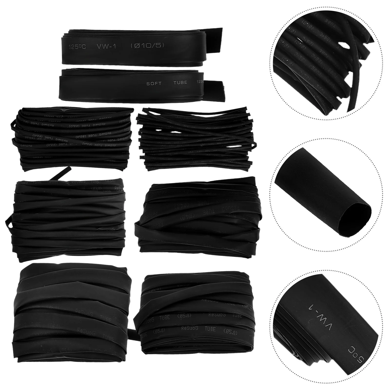 

8 Pcs Electric Connecting Line Heat Shrink Wire Sleeves Water Proof Kit Tubing Eva