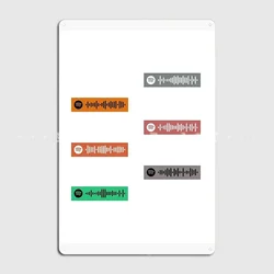 The Weekend 앨범 스포티파이 코드 스티커 팩 포스터, 금속 플라크, 벽 펍 파티 장식 플라크, 주석 사인 포스터