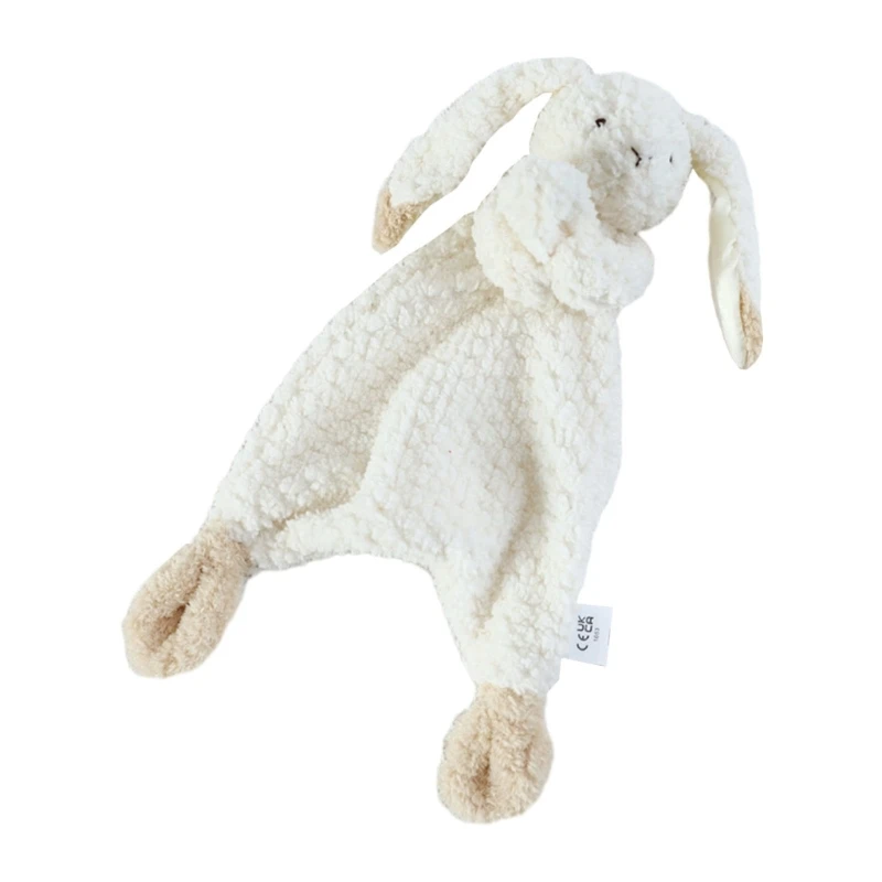 

Baby Security Blanket Snuggle Toy Soft Plush Stuffed Animal Toy Lovey Soothing Sensory Toy Lovely Rabbit