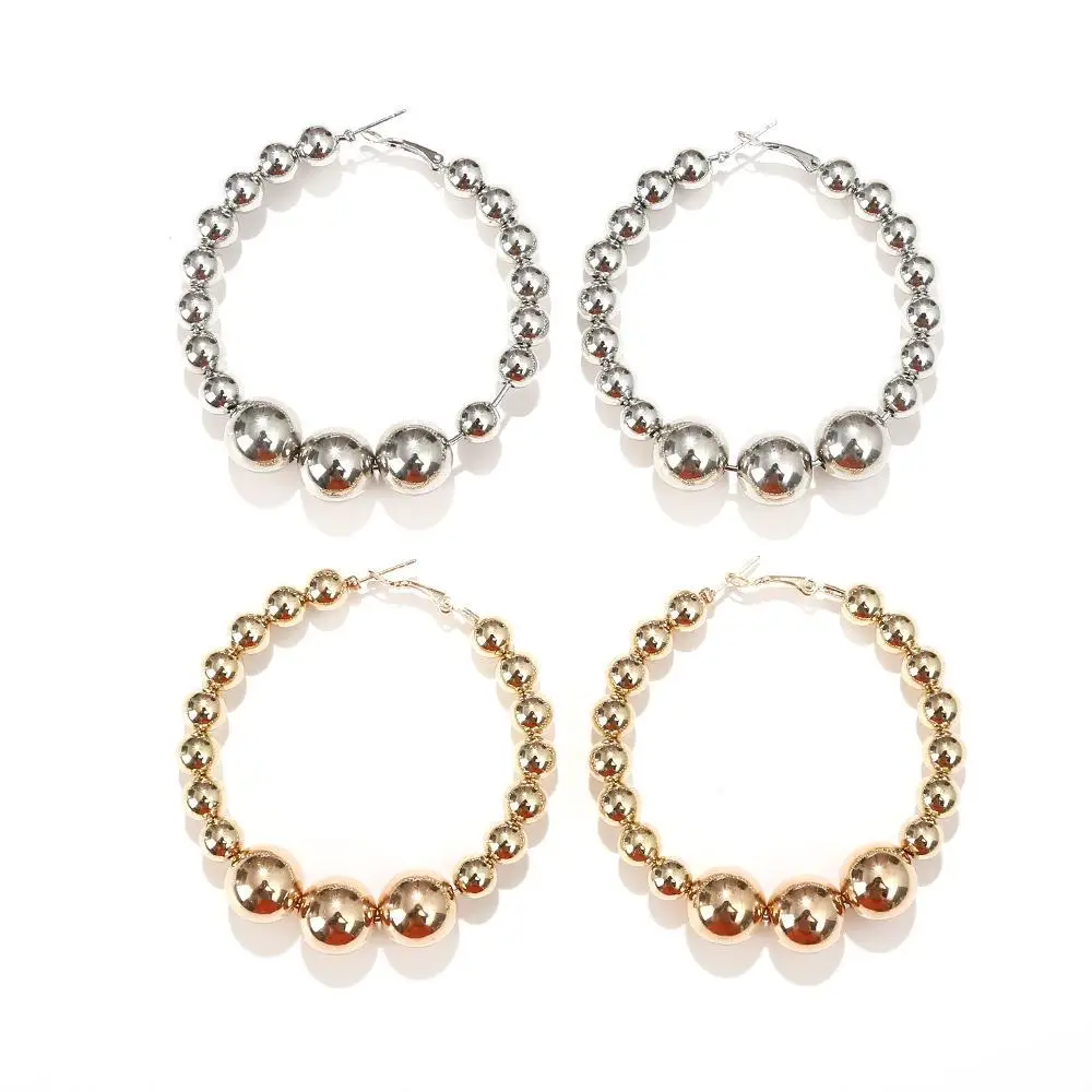 Faionable بسيط C-aped مطلي أقراط اللؤلؤ الذهبي Ele حصيرة مجوهرات Sli العصرية القرط الملحقات