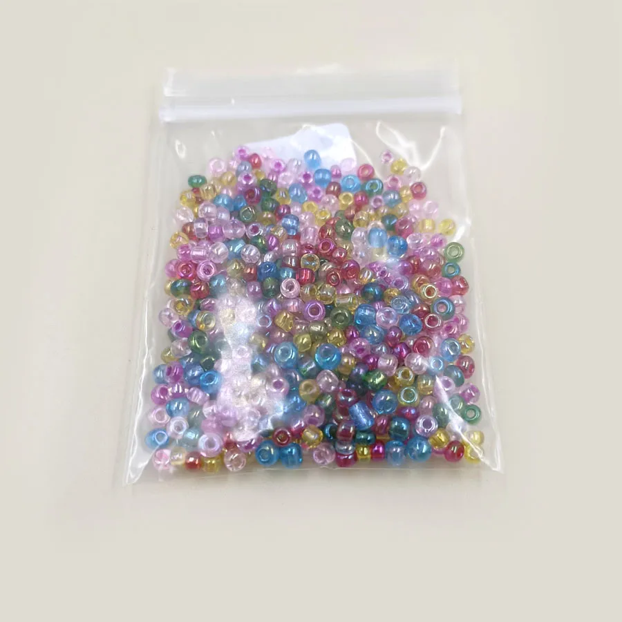 about 16g/bag 2-4mm Loose Glass Seed Beads Colorful for Jewelry Making Spacer Mini Bead DIY Pendant Wholesale