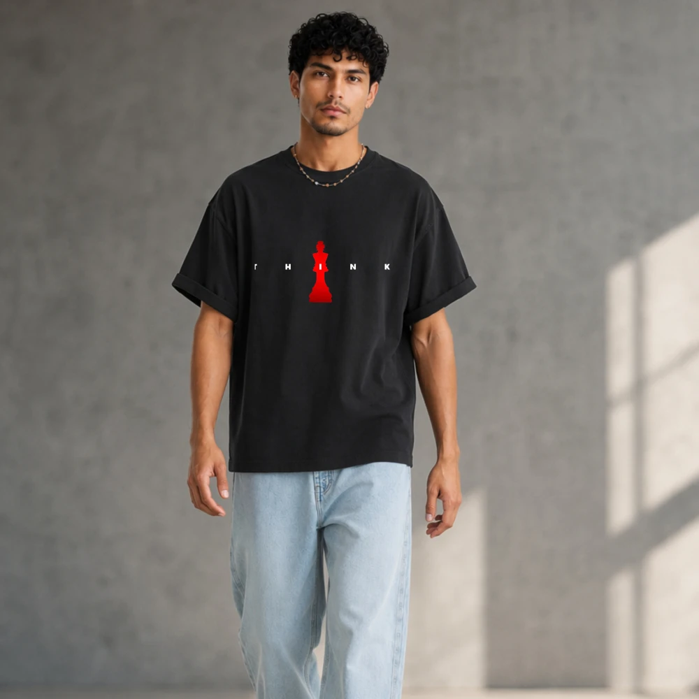 เสื้อยืดผู้ชายลายตัวอักษร KING - Board Game Simple บทวิจารณ์และราคา