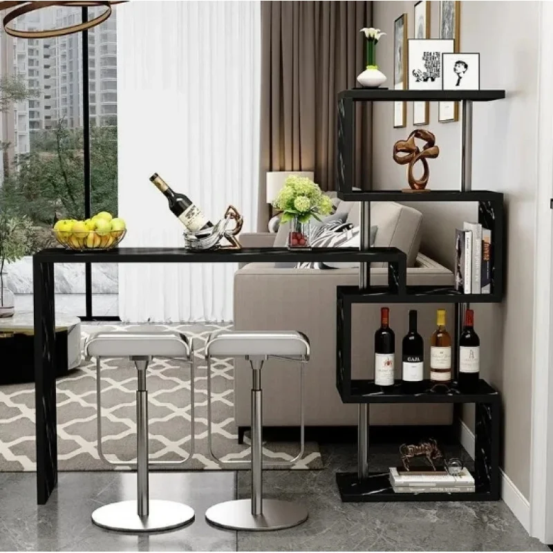 custom.Simple Home bar Table Small bar Table Against Wall Living Room Porch Partition Wine Cabinet bar Balcony Tabl
